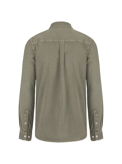 Herren Hemd Washed Pale Khaki