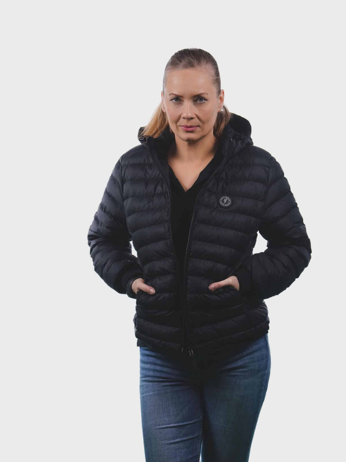 Damen Steppjacke Black