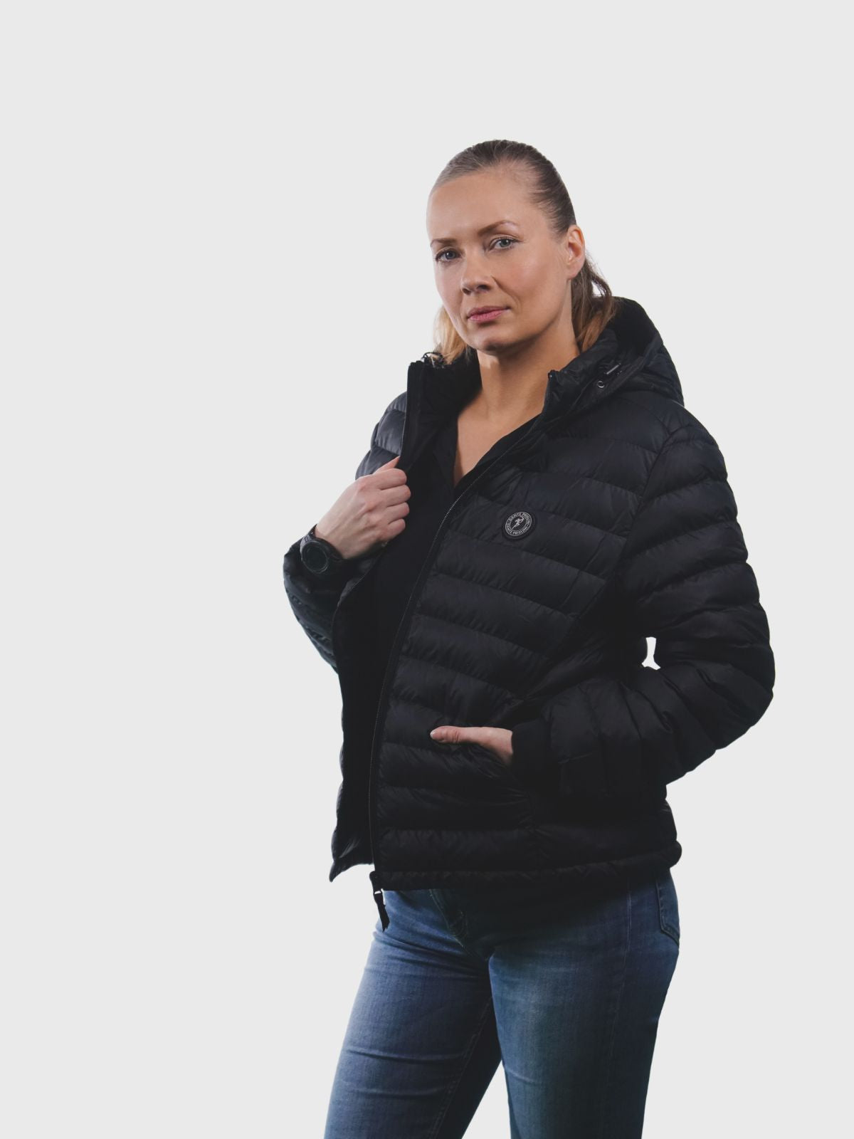 Damen Steppjacke Black